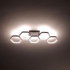 Plafon moderno antracite, Shaka, 24W, LED 3000K