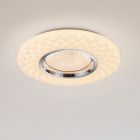 Plafon moderno branco, Neema, 22W, LED ajustável de branco quente a branco frio, com comando à distância