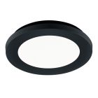 Candeeiro de teto para casa de banho moderno preto, Gistrup, 10W, LED 3000K, IP44