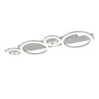 Candeeiro de teto design cromo, Ishaan, 26,5W, LED 4000K