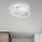 Plafon design branco, Marell, 36W, LED 4000K, regulável em 3 níveis