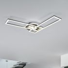 Plafon moderno níquel, Jadon, 30W, LED ajustável de branco quente a branco frio