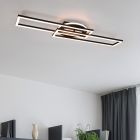 Plafon moderno preto, Jadon, 30W, LED ajustável de branco quente a branco frio