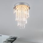 Lustre design cromo, Sjon, 18W, LED ajustável de branco quente a branco frio, regulável em 3 níveis