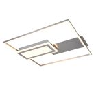 Plafon design níquel, Shun, 32W, LED ajustável de branco quente a branco frio