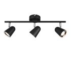 Foco de teto moderno preto, Taj, 3W, LED 3000K