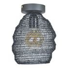 Candeeiro de teto preto industrial, Lida
