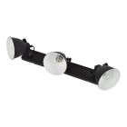 Foco de teto preto industrial, Redon