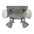 Foco de teto cinzento industrial, Redon