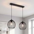 Candeeiro suspenso preto industrial, Wiro