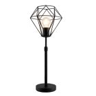 Candeeiro de mesa preto industrial, Jochem, com interruptor