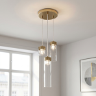Candeeiro suspenso dourado design, Maxwell