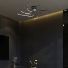 Candeeiro de teto dourado moderno, Laurina, 36W, LED ajustável de branco quente a branco frio