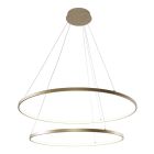 Candeeiro suspenso dourado design, Kubra, 60W, LED ajustável de branco quente a branco frio