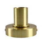 Candeeiro de mesa sem abajur dourado de alumínio, Rika, com interruptor