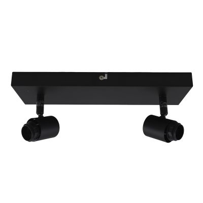 Candeeiro de teto preto de alumínio, Rika