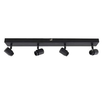 Candeeiro de teto preto de alumínio, Rika