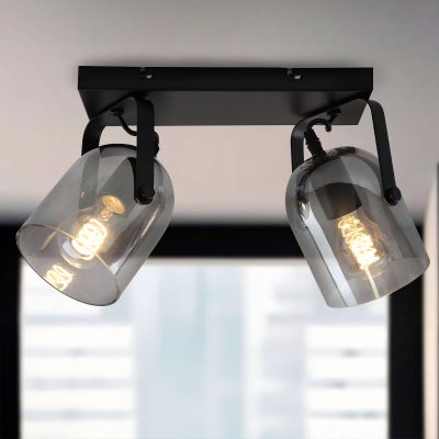 Foco de teto cinzento design, Clyde