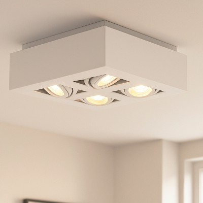 Aplique de teto branco moderno, Akira