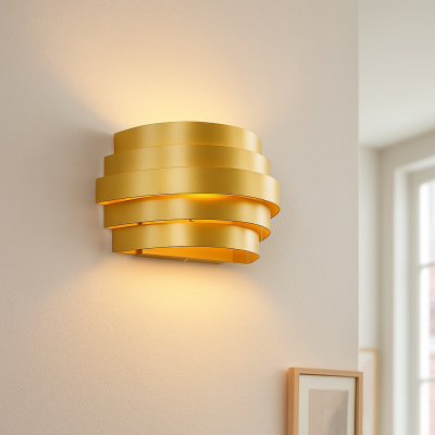 Candeeiro up down dourado moderno, Sonay