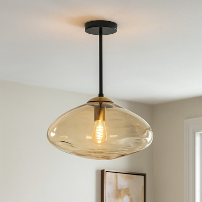 Candeeiro de teto âmbar design, Evita
