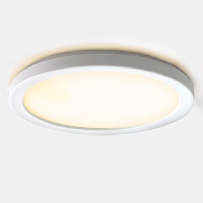Candeeiro de teto para casa de banho branco de plástico, Shivani, 15W, LED 3000K, IP44
