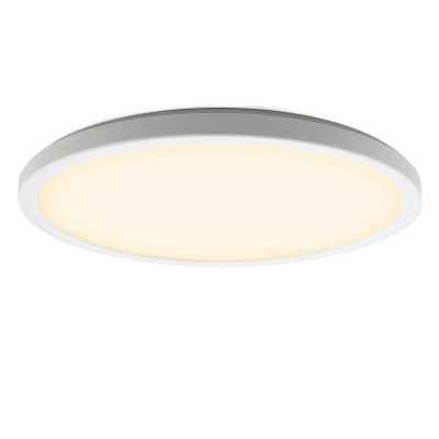 Plafon branco de plástico, Shona, 18W, LED 3000K, regulável em 3 níveis