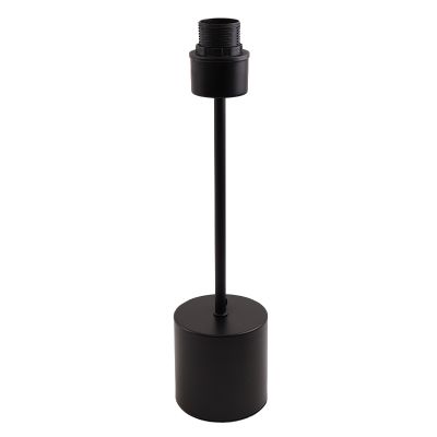Candeeiro de mesa sem abajur preto de alumínio, Rika, com interruptor