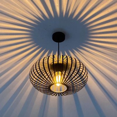 Candeeiro suspenso preto industrial, Lieve