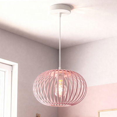 Candeeiro suspenso quarto infantil rosa industrial, Lieve