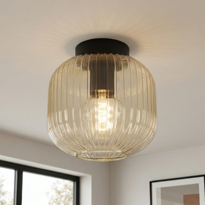 Candeeiro de teto âmbar retrô, Charlois