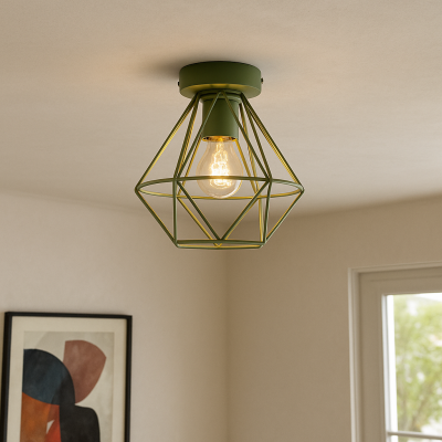 Candeeiro de teto verde industrial, Jochem