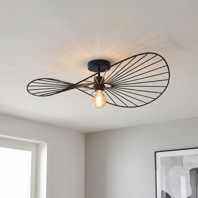 Candeeiro de teto preto moderno, Jolinda