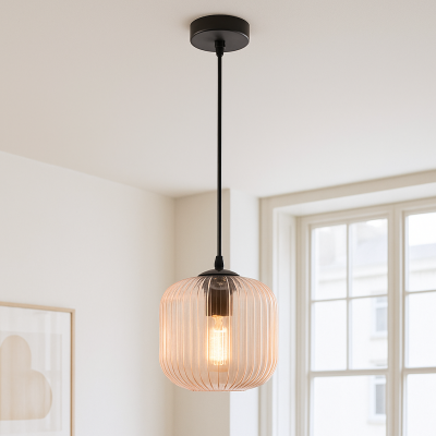 Candeeiro suspenso rosa design, Charlois