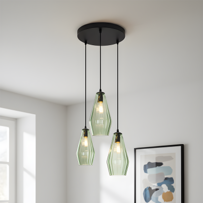 Candeeiro suspenso verde moderno, Aimee
