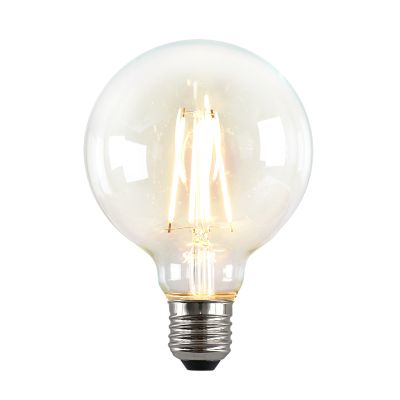 Lâmpada LED E27 Olucia George, G95, 4W, 2700K, regulável