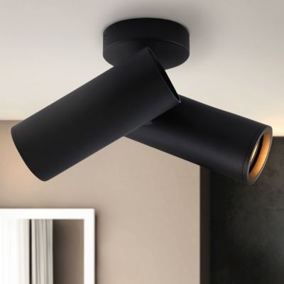 Foco de teto preto moderno, Nadi