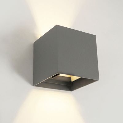 Candeeiro up down antracite moderno, Dion, 6W, LED 3000K, IP65