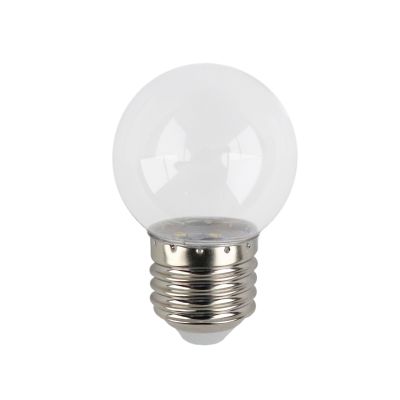 Lâmpada LED transparente branca quente - 1 Watt