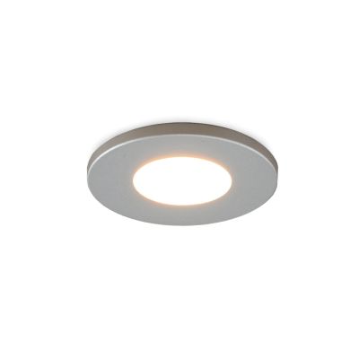 Foco de encastrar de veranda cromo moderno, Dico, 3W, LED 2700K, IP65