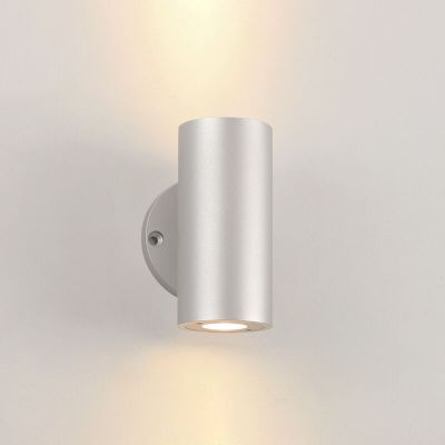 Candeeiro up down prateado de alumínio, Salar, 3W, LED 2700K, IP44