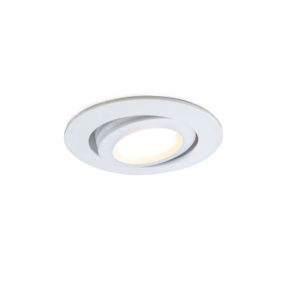 Foco de encastrar de veranda branco moderno, Rona, 3W, LED 2700K, IP44