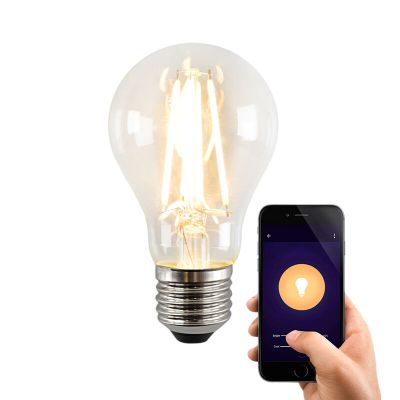 Lâmpada LED inteligente E27 Olucia Yona, A60, 5W, dimerizável a quente
