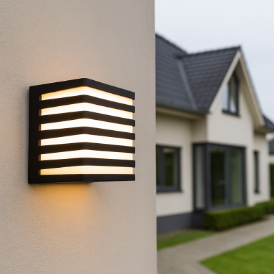 Candeeiro para exterior preto moderno, Lenny, 9W, LED 3000K, IP54
