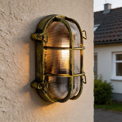 Candeeiro para exterior preto industrial, Juanita, IP44