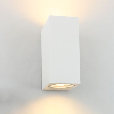 Candeeiro para exterior branco de alumínio, Corella, IP44