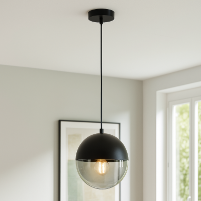Candeeiro suspenso cinzento design, Nalini
