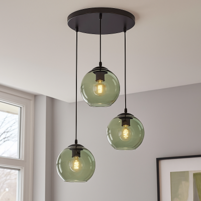 Candeeiro suspenso verde design, Giada