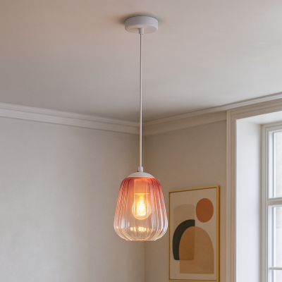 Candeeiro suspenso rosa design, Sue