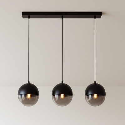 Candeeiro suspenso preto design, Nalini